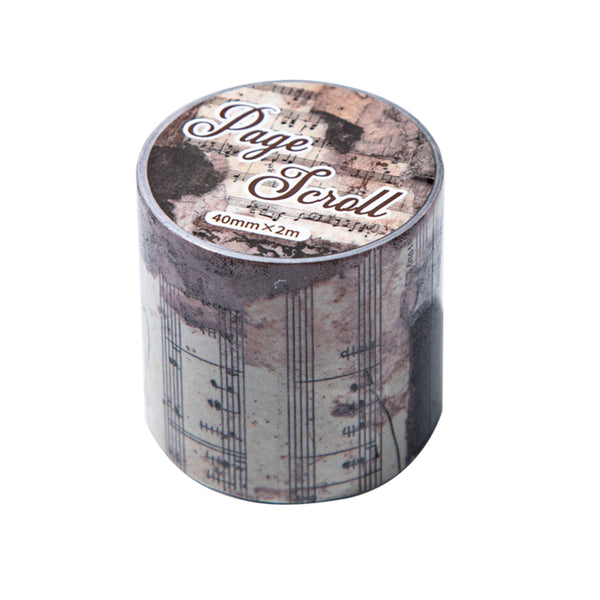 Poppy Crafts Page Scroll Washi Sticker Roll - The Poem of Roses