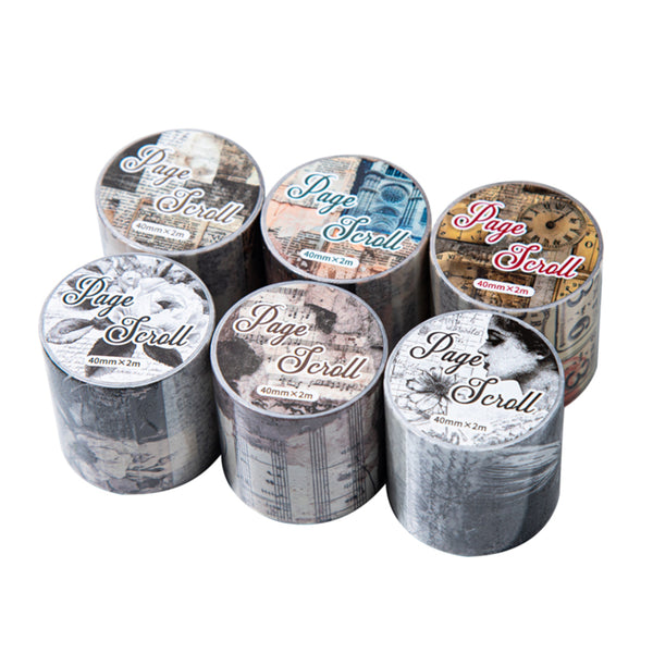 Poppy Crafts Page Scroll Washi Sticker Roll - A Beautiful Woman
