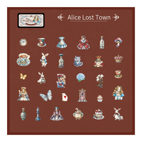 Poppy Crafts Palm Fairytale Town Mini Stickers + Tin - Alice Lost Town