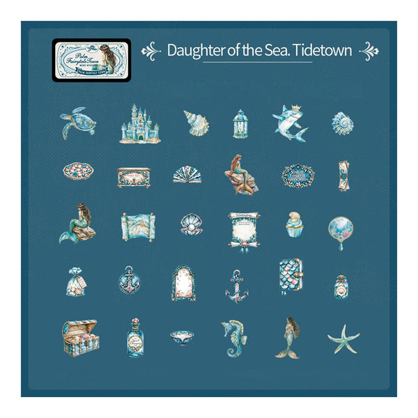 Poppy Crafts Palm Fairytale Town Mini Stickers + Tin - Daughter of the Sea: Tidetown
