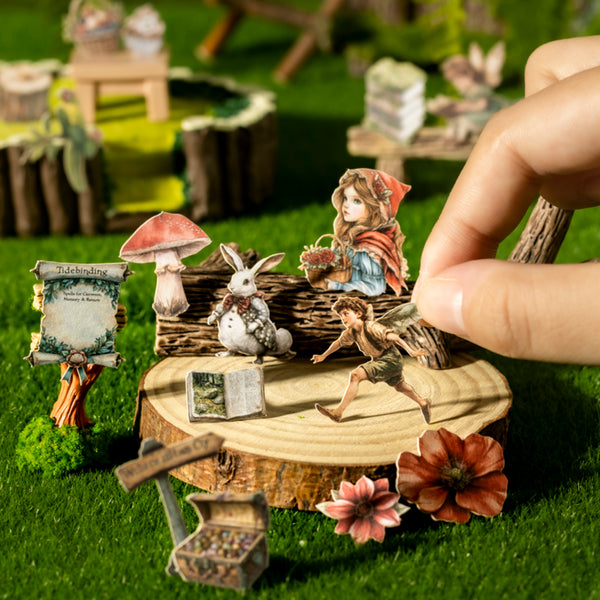 Poppy Crafts Palm Fairytale Town Mini Stickers + Tin - Little Red Riding: Berry Town