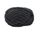 Black knitted headband on a white background