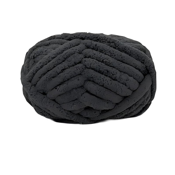 Black knitted headband on a white background