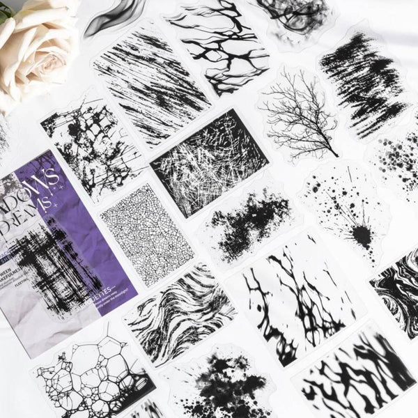 Poppy Crafts Shadows of Dreams PET Stickers - Tree