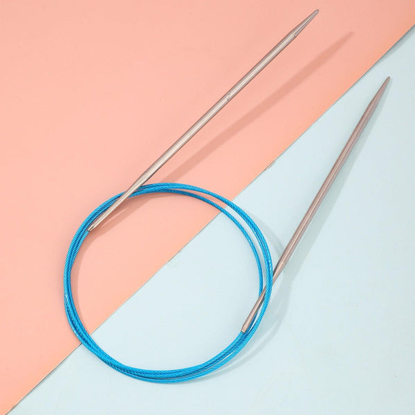 Poppy Crafts Stainless Steel 100cm Circular Knitting Needles - 2.25mm