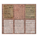 Collection of motivational posters with text on a wooden background