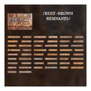 Poppy Crafts Traces of Time Hard Card Label Sticker - Rust Brown Remnants