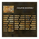 Poppy Crafts Traces of Time Hard Card Label Sticker - Sulphur Rusting