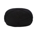 Poppy Crafts Wool Thread Mercerised Yarn 50g - Black