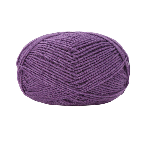 Poppy Crafts Wool Thread Mercerised Yarn 50g - Grape Purple