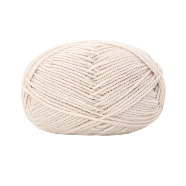 Poppy Crafts Wool Thread Mercerised Yarn 50g - Khaki White
