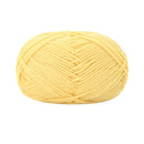 Poppy Crafts Wool Thread Mercerised Yarn 50g - Soft Yellow