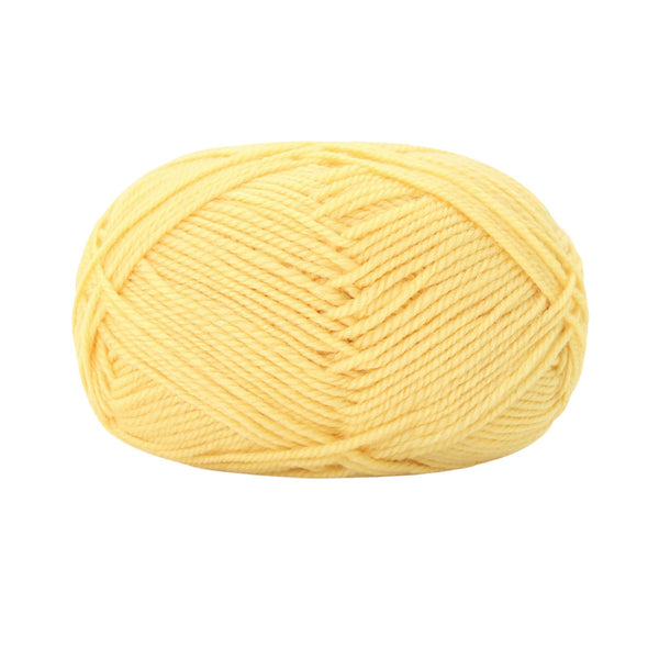 Poppy Crafts Wool Thread Mercerised Yarn 50g - Soft Yellow