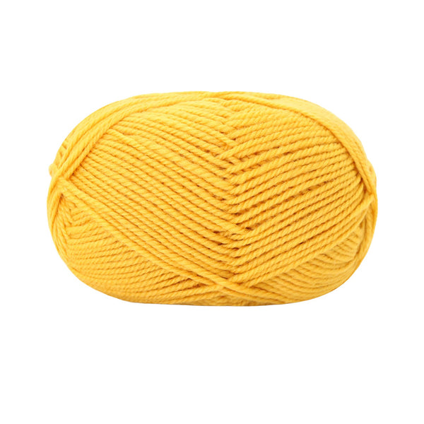 Poppy Crafts Wool Thread Mercerised Yarn 50g - Yellow