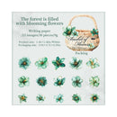 Poppy Crafts Basket of Flowers Writing Paper Stickers - The Forest