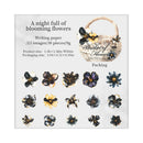 Poppy Crafts Basket of Flowers Writing Paper Stickers - A Night Full of Blooming Flowers