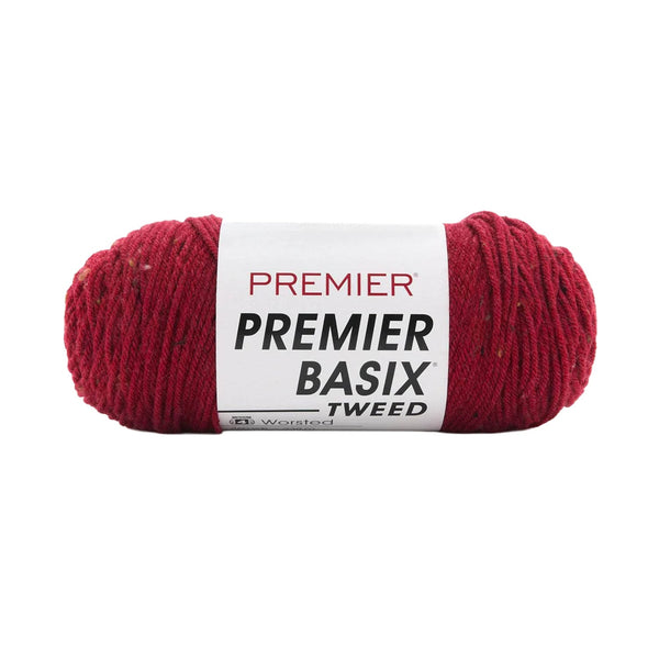 Premier Basix Worsted Marl Yarn 140g - Garnet Tweed