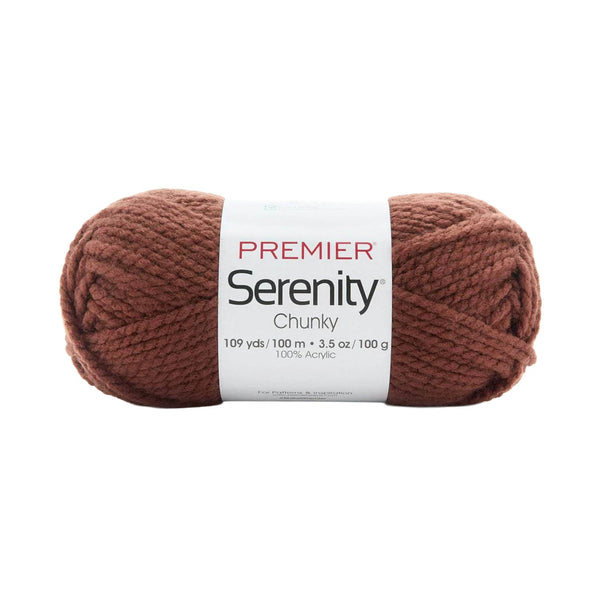 Premier Serenity Chunky Solids Yarn 100g - Coffee