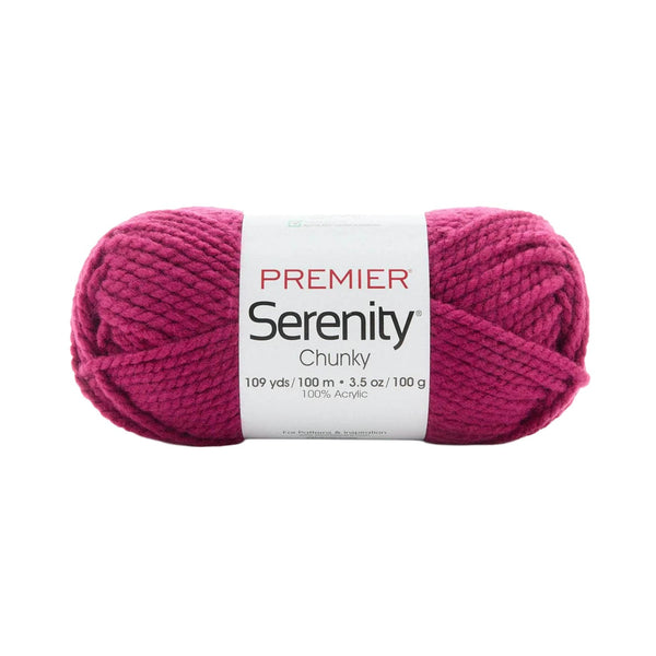 Premier Serenity Chunky Solids Yarn 100g - Mulberry