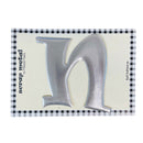 Pressed Petals - Letter N - Large - Silver