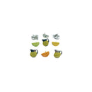 Eyelet Outlet Shape Brads 12/PkgEyelet Outlet Shape Brads 12/Pkg - Lemonade & Fruit Slices*