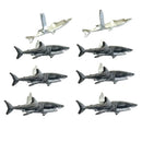 Eyelet Outlet Shape Brads 12/Pkg - Shark*