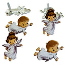 Eyelet Outlet Shape Brads 12/Pkg Angel*