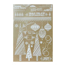 Hambly Screen Prints - Rub-Ons - Christmas Decor - White