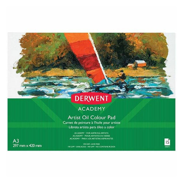 Derwent Academy Artist Oil Paint Pad 190gsm 15 Sheets A3