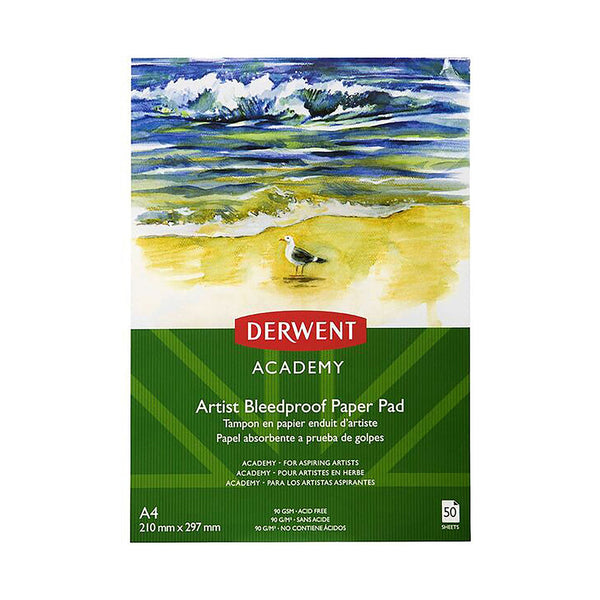 Derwent Academy Artist Bleedproof Paper Pad 90gsm 50Sheets A4