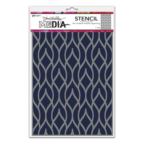 Ranger Dina Wakley MEdia Pointy Fence Stencil