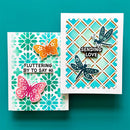 Simon Hurley create. Blooming Butterflies Photopolymer Stamp Set by Ranger.