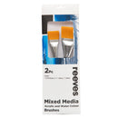 Reeves Mixed Media Brushes Large Set of 2 - No. 1.5 & 2 Flat