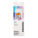 Reeves Water Colour Brushes Short Handle Set of 5 - No. 1 & 3 Round; No. 4 Flat; No. 0/2 & 2 Fan*