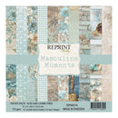 Pack of paper sheets with 'Reprint Hobby' branding and 'Masculine Moments' theme.