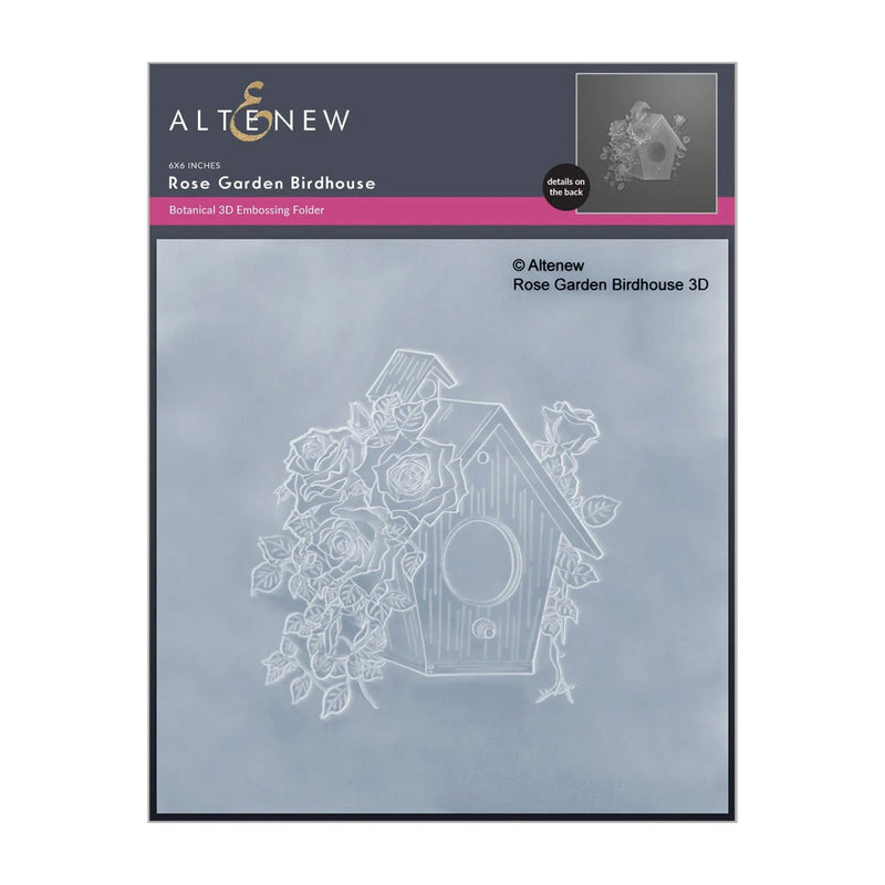 Altenew Rose Garden Birdhouse Botanical 3D Embossing Folder*