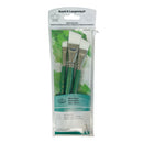 Royal & Langnickel RSET-9541 White Taklon Paint Brush Value Pack 3pc paint brush set by Royal & Langnickel