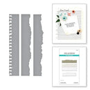 Spellbinders Take Note Etched Dies - Torn Paper Edges