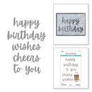 Spellbinders Etched Dies Bougie Birthday By Nina Boettcher Birthday Cheers