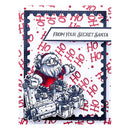 Simon Hurley create. Clear Stamps 6"X9" Sketched Santas*