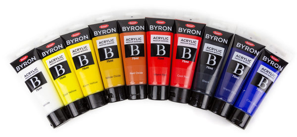 Jasart Byron Acrylic Paint 75ml  - Glitter Blue*