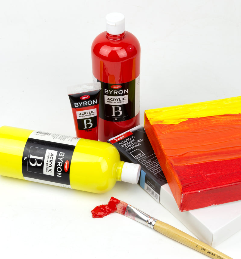 Jasart Byron Acrylic Paint 75ml - Cool Red