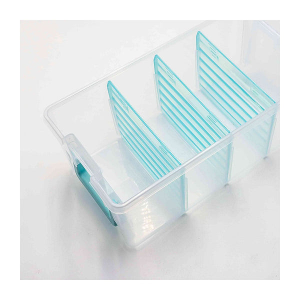 Universal Crafts 3 Tier Divided Organiser - Aqua