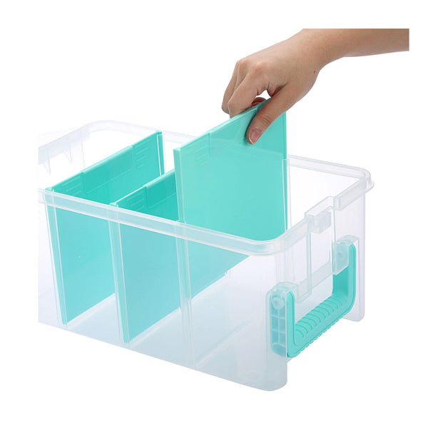 Universal Crafts 3 Tier Divided Organiser - Aqua