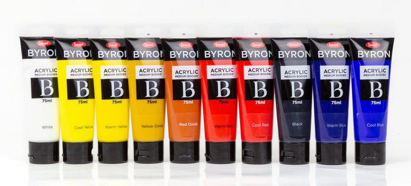 Jasart Byron Acrylic Paint 75ml - Cool Red