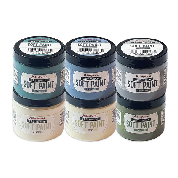Stamperia Art Stories Soft Paint 200ml - Blue Jeans