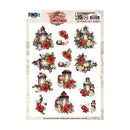 Find It Trading Yvonne Creations 3D Pushout Sheet Floral Lantern, Floral Christmas