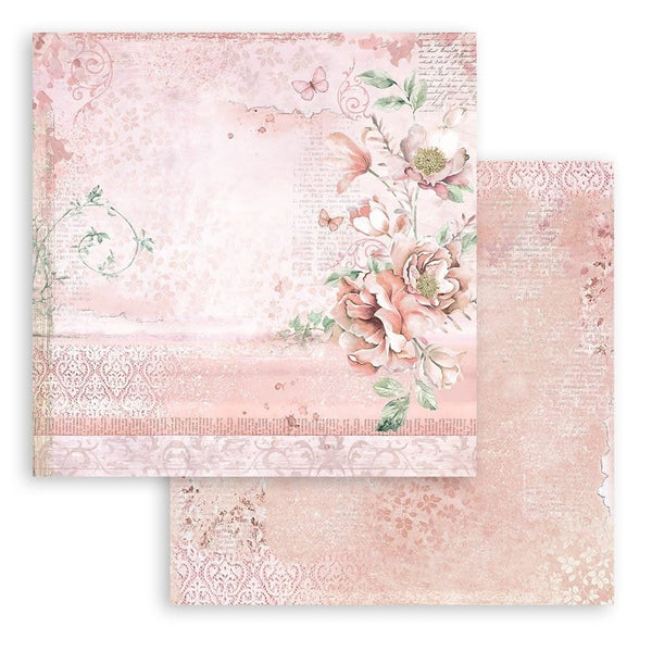 Stamperia Double-Sided Paper Pad 12"x 12" 10/Pkg - Roseland