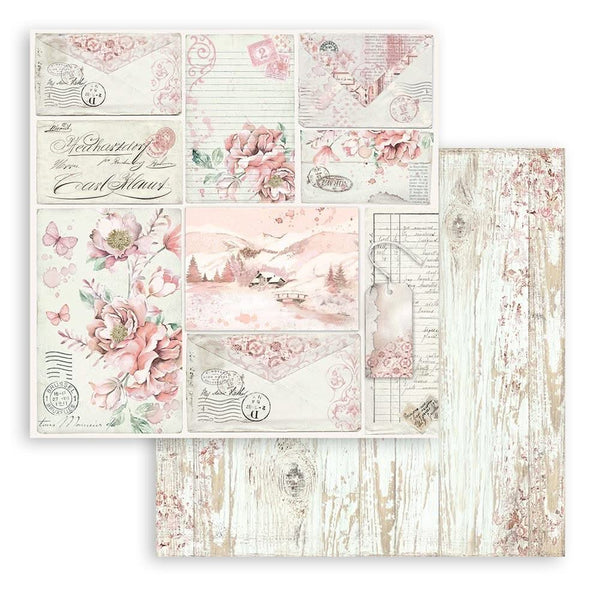 Stamperia Double-Sided Paper Pad 12"x 12" 10/Pkg - Roseland