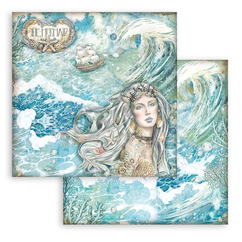 Stamperia Double-Sided Paper Pad 12"x 12" 10/Pkg - Songs of the Sea